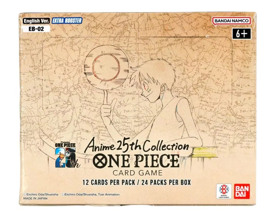 One Piece TCG: Extra Booster Anime 25th Memorial Collection [EB-02] - 24 Packs Card Game Bandai Namco