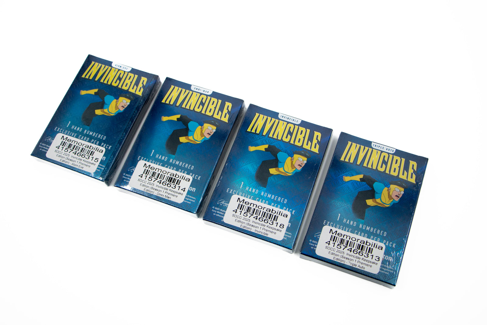 Keepsake: Invincible Season 1 Premiere Edition SDCC 2025 Exclusive Pack 1/500 Laser Signagraph Autograph Hand Numbered Card Game Keepsake