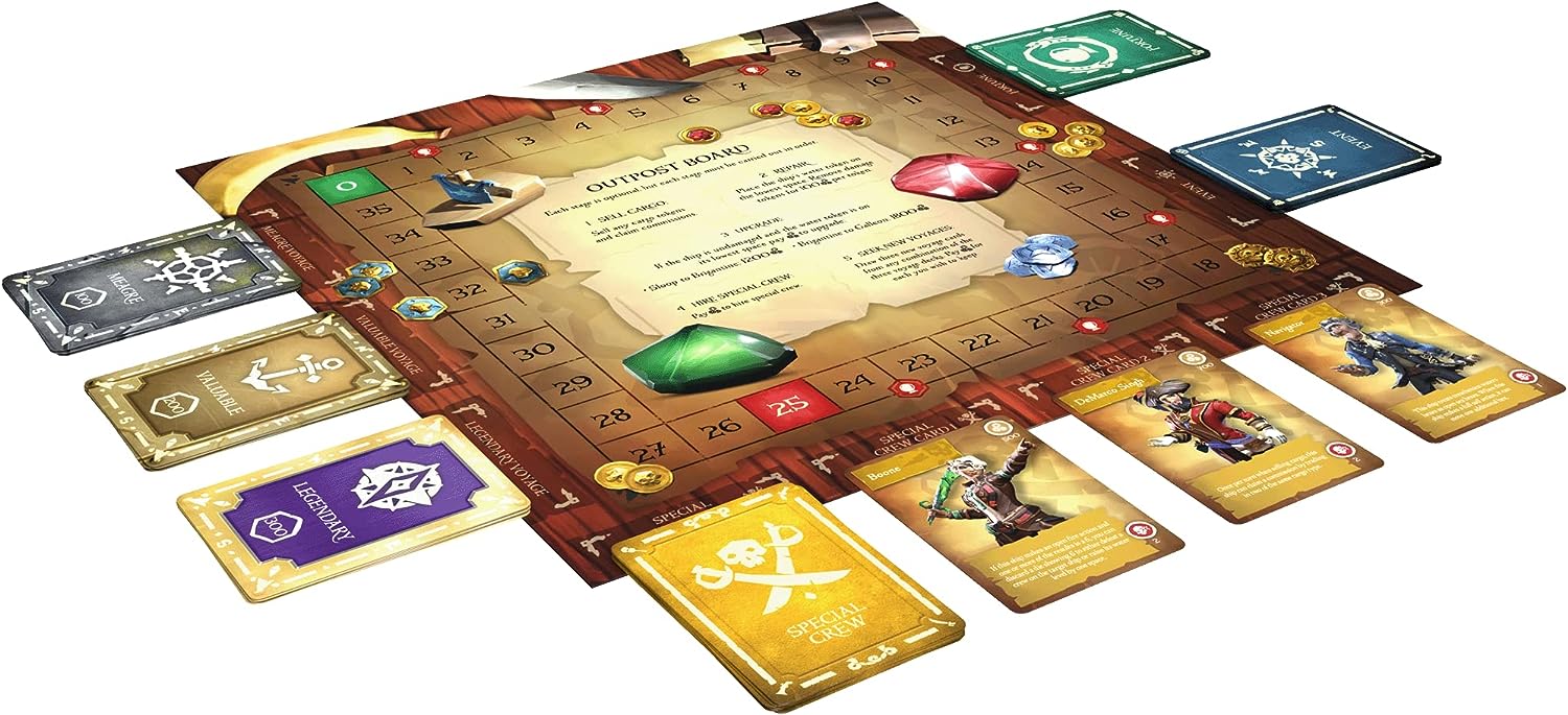 Sea of Thieves: Voyage of Legends [Board Game, 2-4 Players] Board Game Steamforged Games