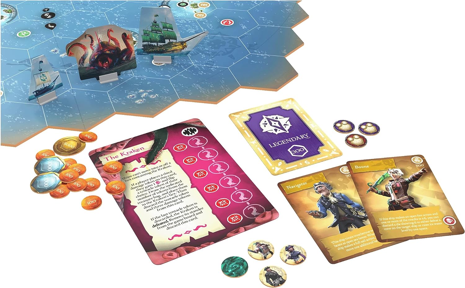 Sea of Thieves: Voyage of Legends [Board Game, 2-4 Players] Board Game Steamforged Games