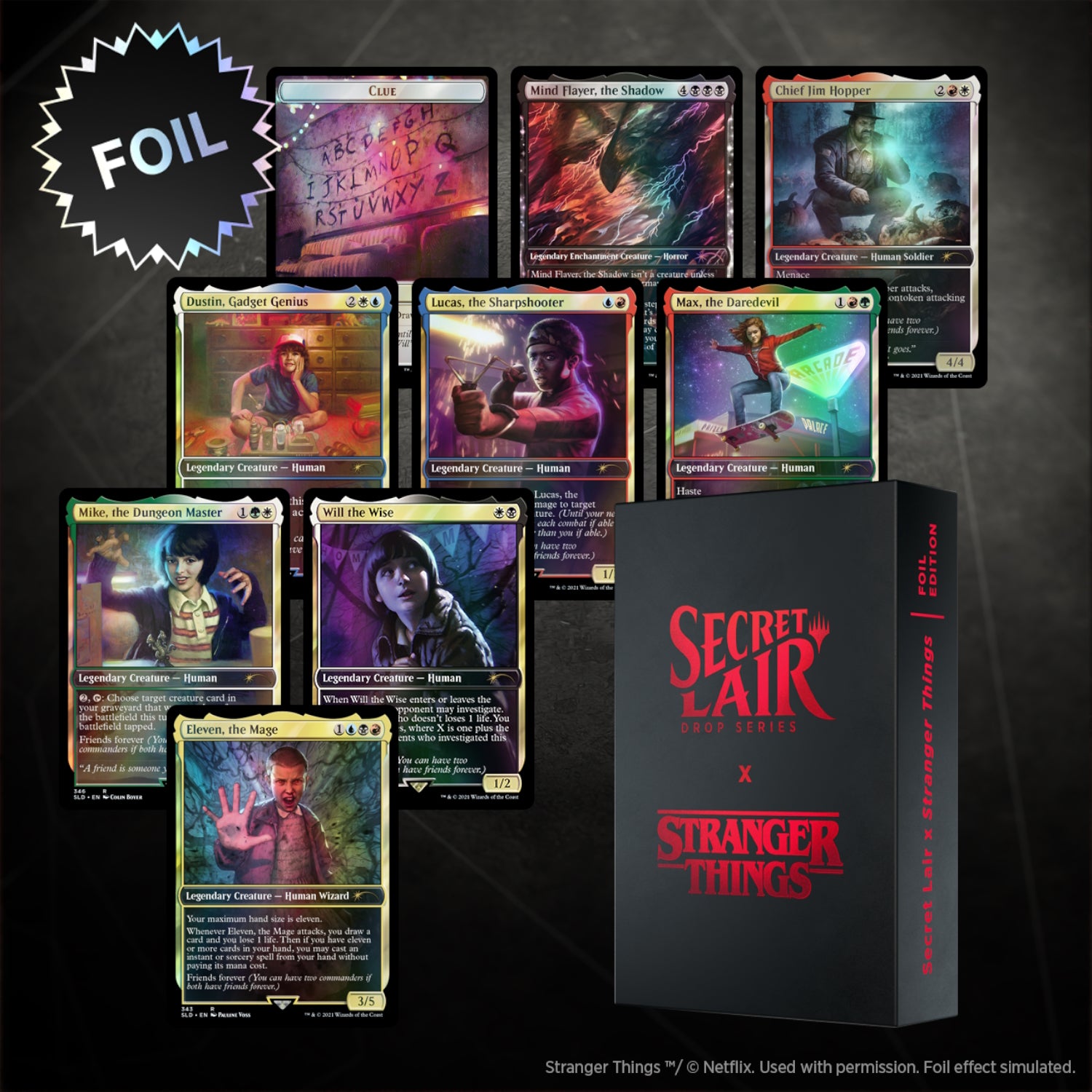 Magic: The Gathering TCG: Secret Lair Drop Series - Stranger Things - Foil Edition Card Game Wizards of the Coast
