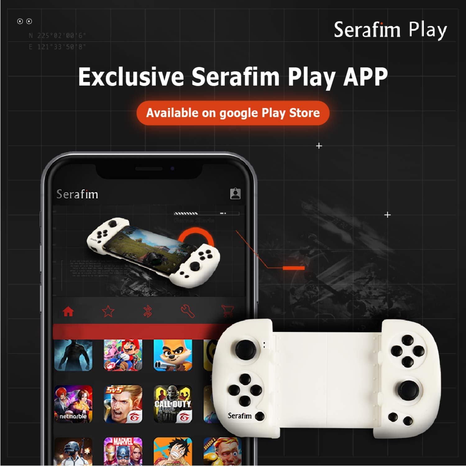 Serafim S1 - Mobile Bluetooth Game Controller [Electronics] Electronics Serafim   