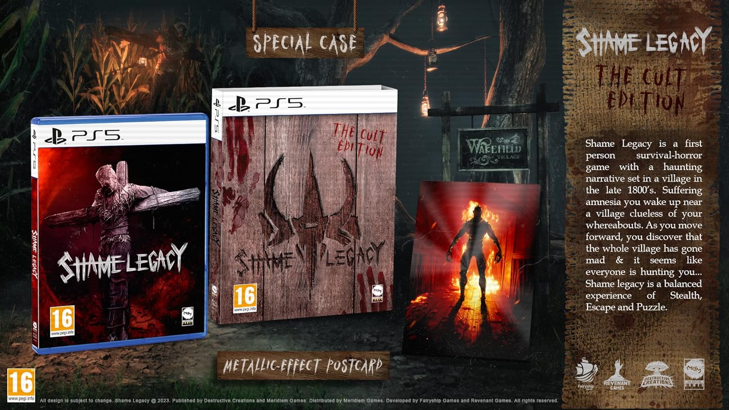 Shame Legacy - The Cult Edition [Playstation 5] PlayStation 5 Video Game Fairyship Games   