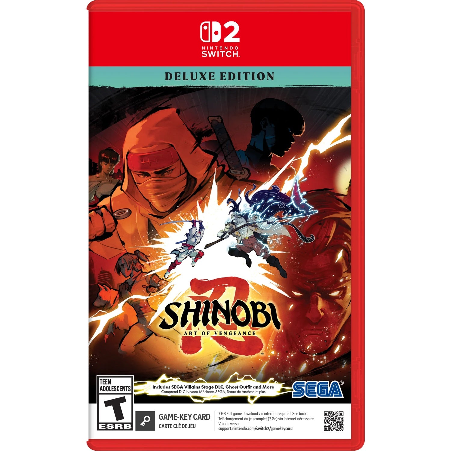Shinobi: Art of Vengeance - Deluxe Edition [Game-Key Card] [Nintendo Switch 2] Nintendo Switch 2 Video Game Sega