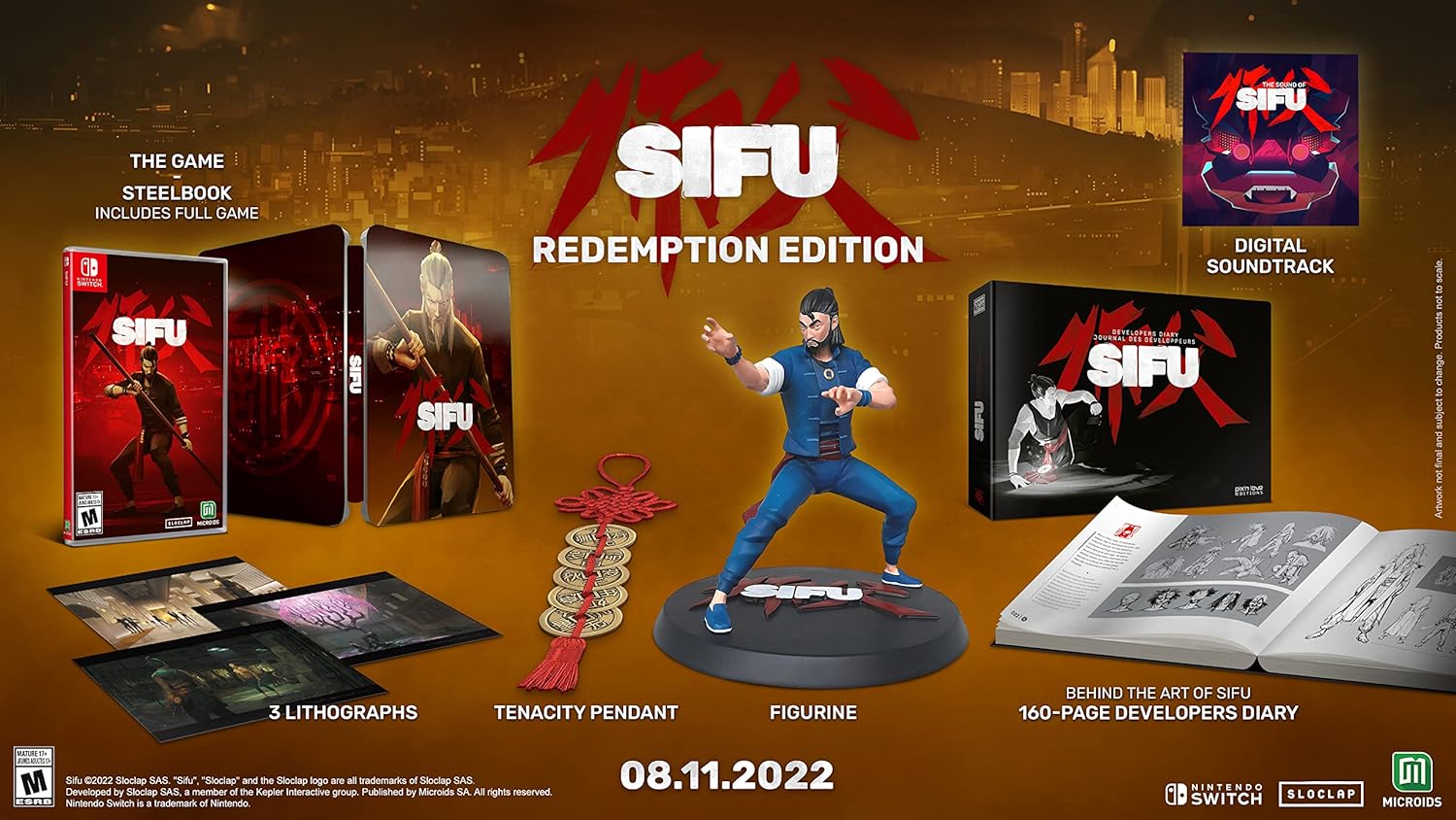 SIFU: Redemption Limited Collector Special Steelbook Edition [Nintendo Switch] Nintendo Switch Video Game Microids
