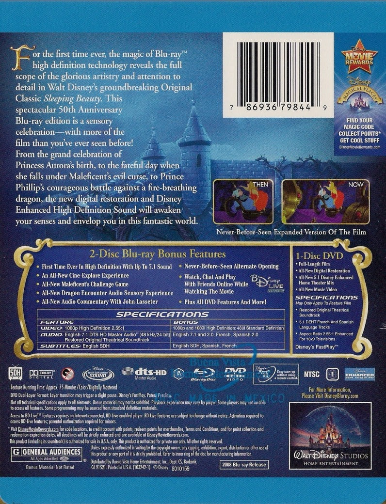 Sleeping Beauty - 50th Anniversary Platinum Edition Steelbook [Blu-ray + DVD]