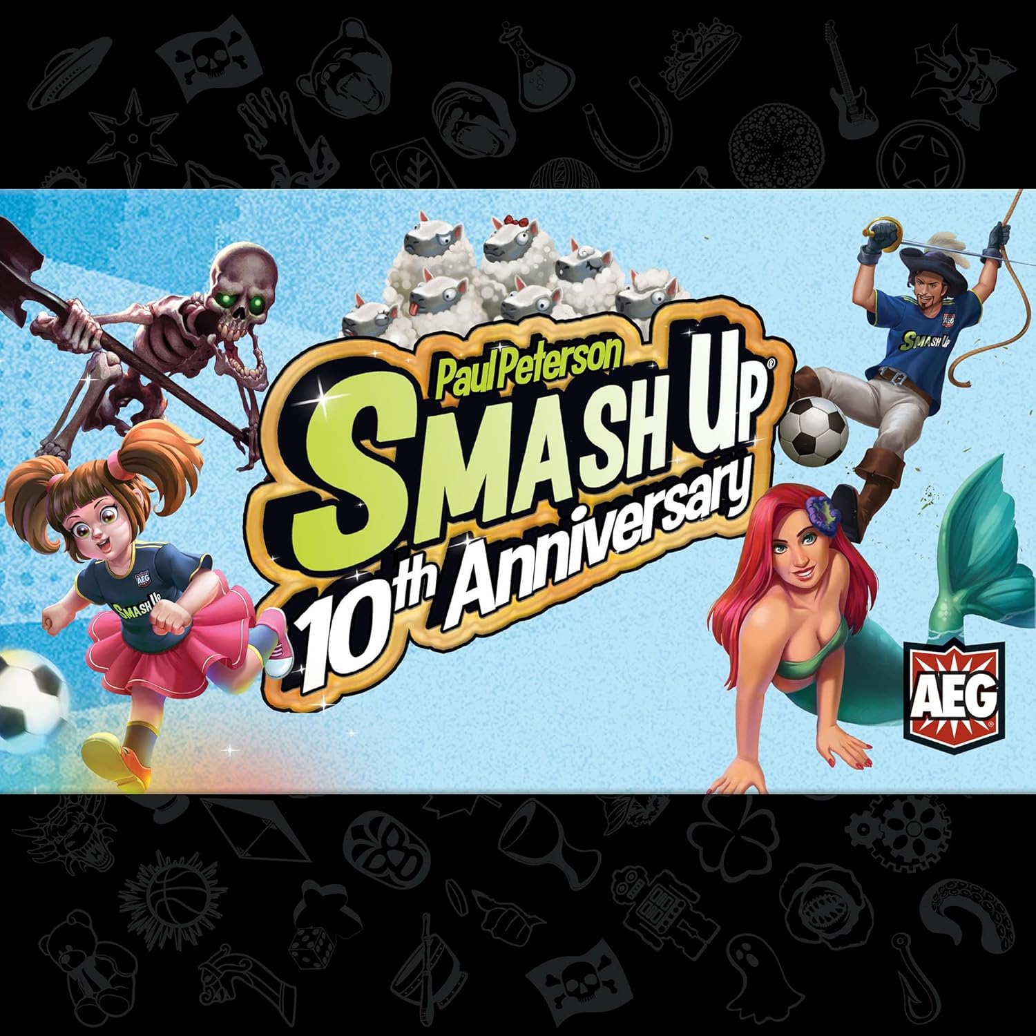 Smash Up: 10th Anniversary Stand-Alone Base Game [Board Game, 2-4 Players] Board Game AEG