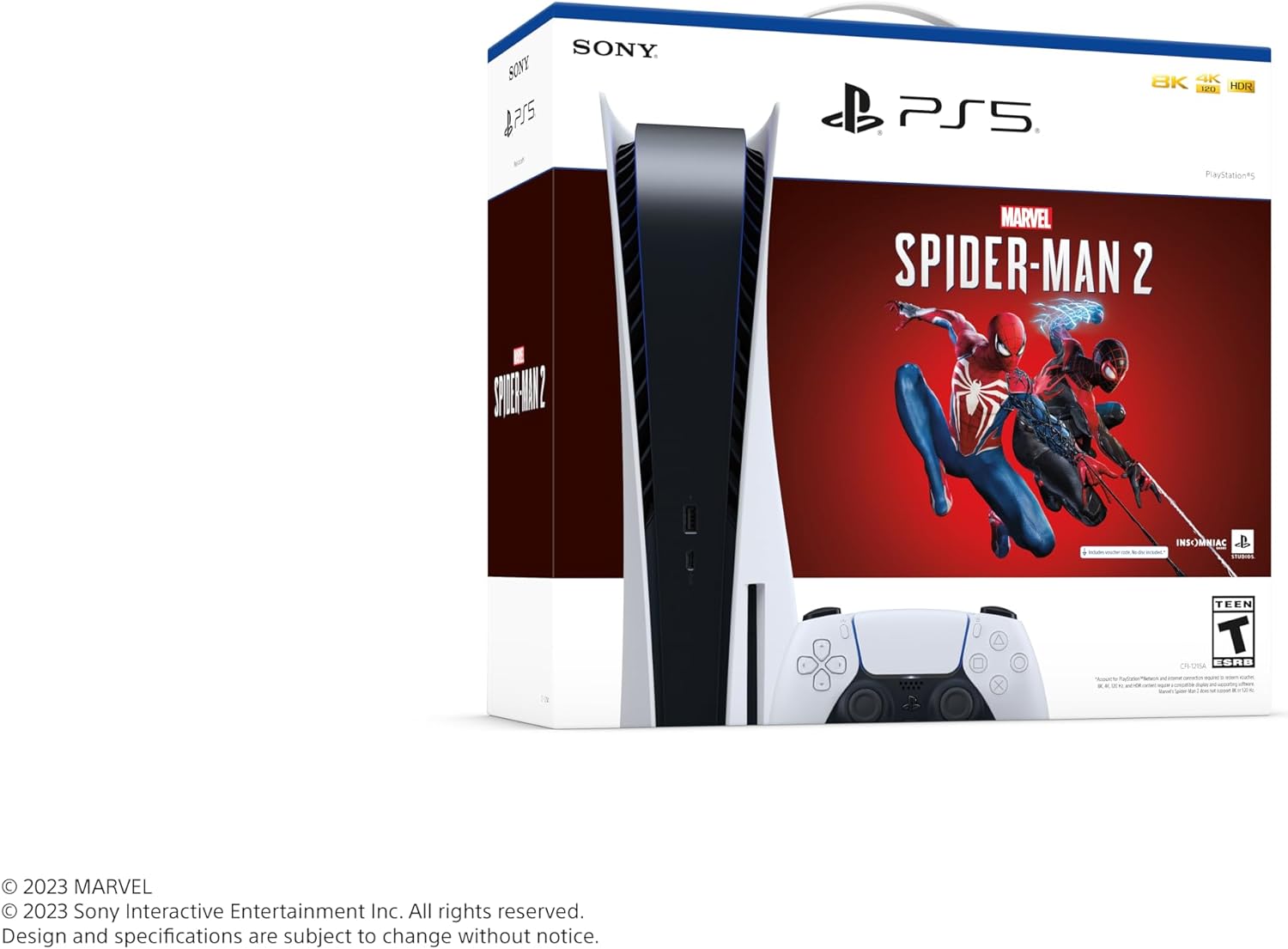 Sony PlayStation 5 Console - Disk Edition - Marvel's Spider-Man 2 Bundle [PlayStation 5 System] PlayStation 5 Hardware Sony