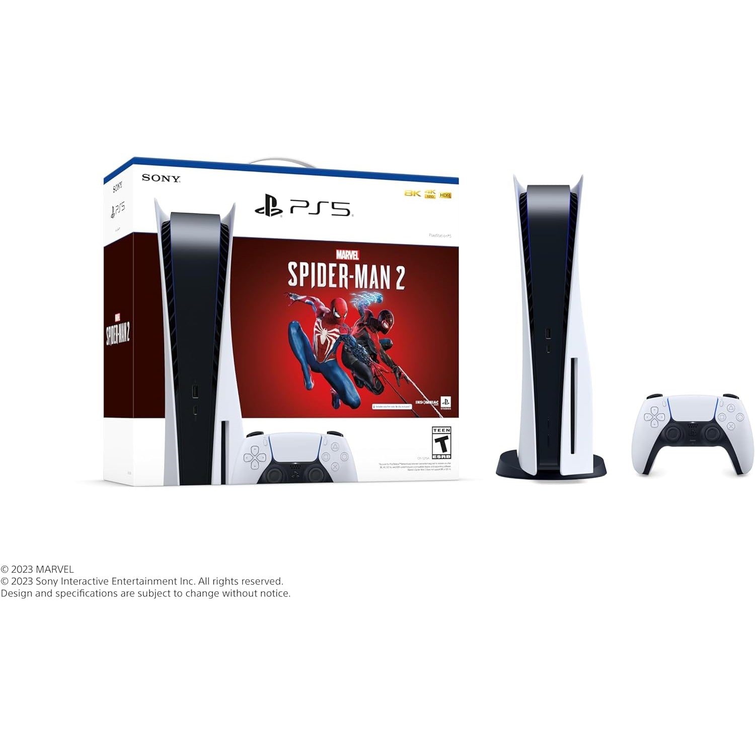 Sony PlayStation 5 Console - Disk Edition - Marvel's Spider-Man 2 Bundle [PlayStation 5 System] PlayStation 5 Hardware Sony