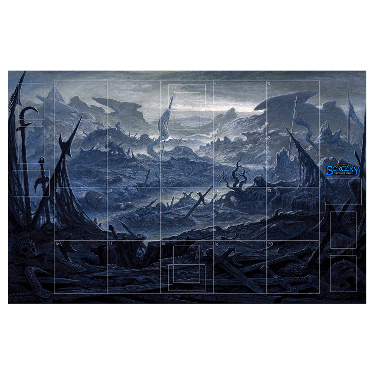 Sorcery TCG: Contested Realm Erik's Curiosa Limited Beta Edition Playmat Card Game Erik's Curiosa