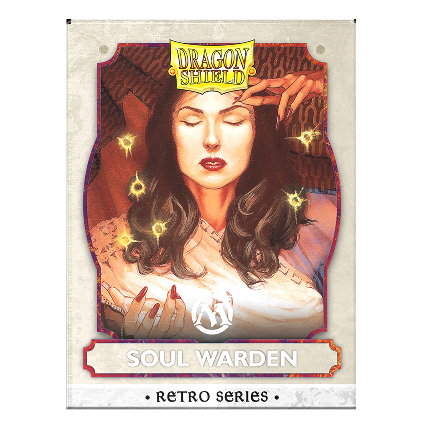 Dragon Shield Sleeves: Magic: The Gathering TCG: Retro Series Brushed Art [Soul Warden] - 100 Standard Size Sleeves Card Game Dragon Shield