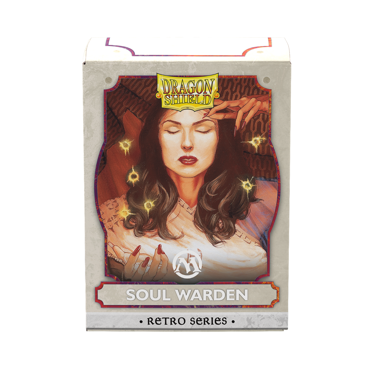Dragon Shield Sleeves: Magic: The Gathering TCG: Retro Series Brushed Art [Soul Warden] - 100 Standard Size Sleeves Card Game Dragon Shield