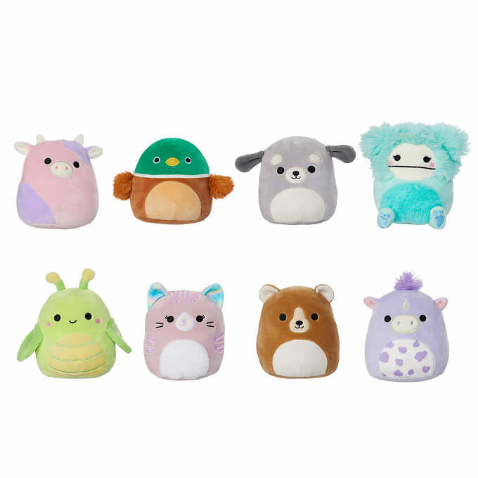 Squishmallows: 8-Pack Fantasy and Wildlife 5 Inch Mini Plush Collection Plushies Kellytoy