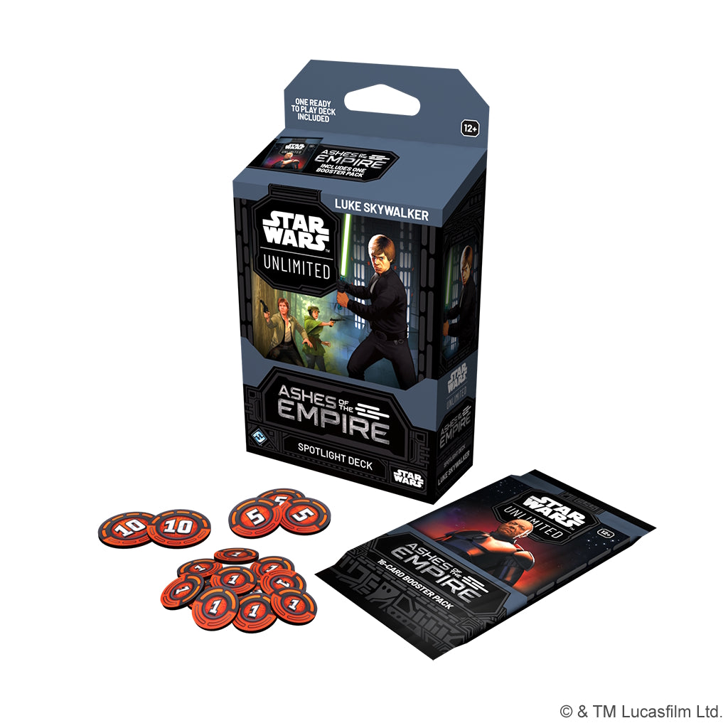 Star Wars Unlimited TCG: Ashes of the Empire Spotlight Deck - Luke Skywalker Card Game Fantasy Flight Games