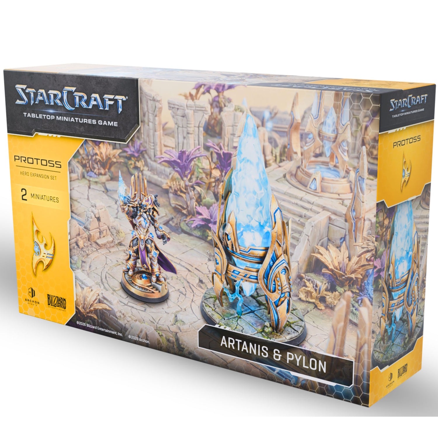 Starcraft: The Miniatures Game: Protoss: Artanis & Pylon Hero Expansion Set Tabletop Miniatures Archon Studios
