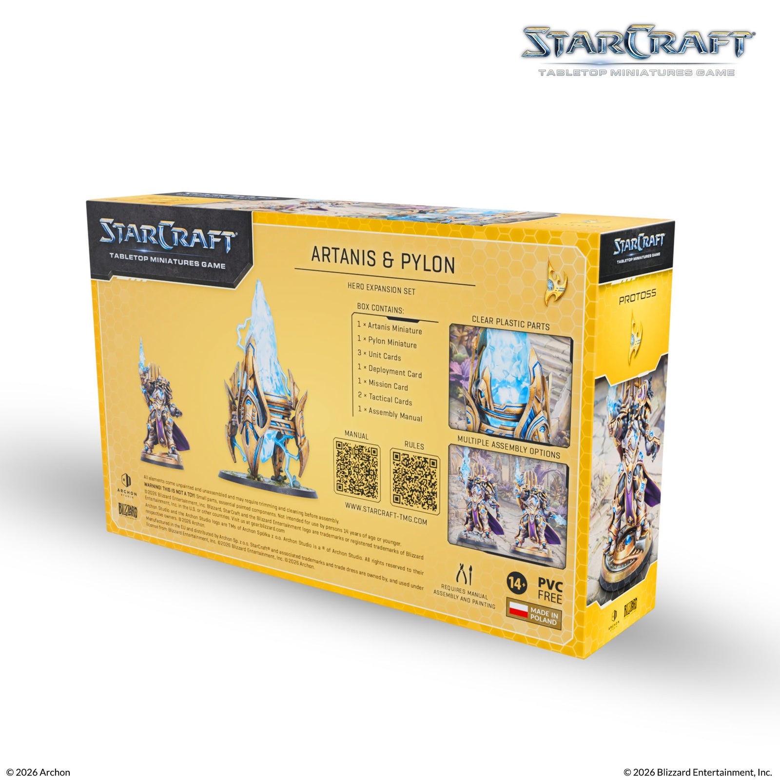 Starcraft: The Miniatures Game: Protoss: Artanis & Pylon Hero Expansion Set Tabletop Miniatures Archon Studios