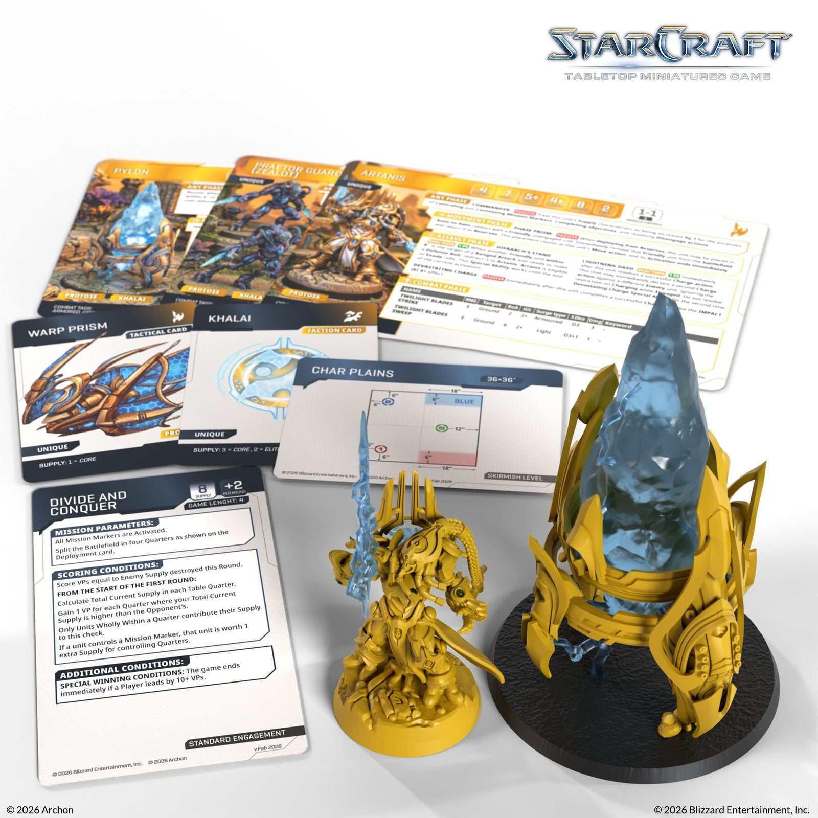 Starcraft: The Miniatures Game: Protoss: Artanis & Pylon Hero Expansion Set Tabletop Miniatures Archon Studios