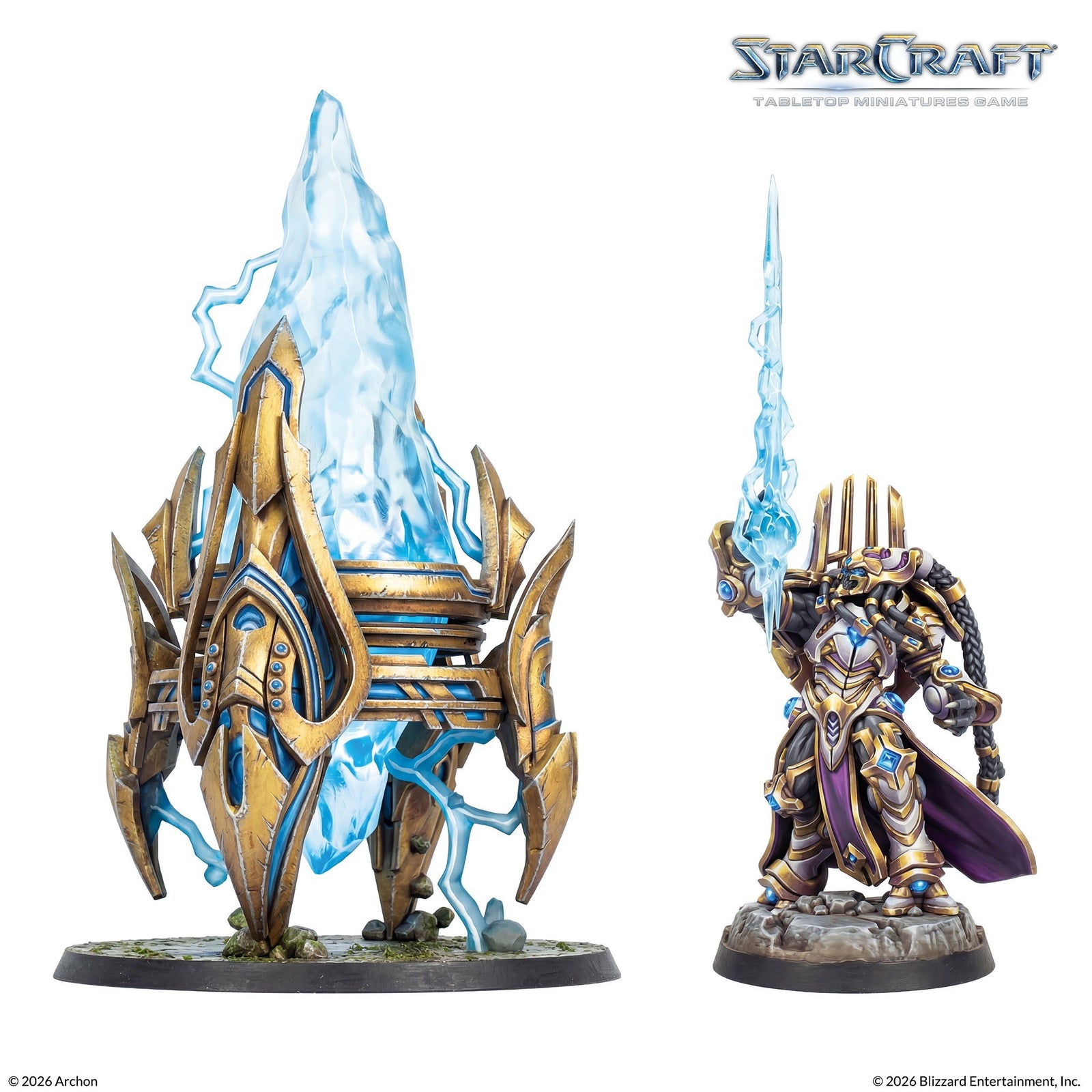 Starcraft: The Miniatures Game: Protoss: Artanis & Pylon Hero Expansion Set Tabletop Miniatures Archon Studios