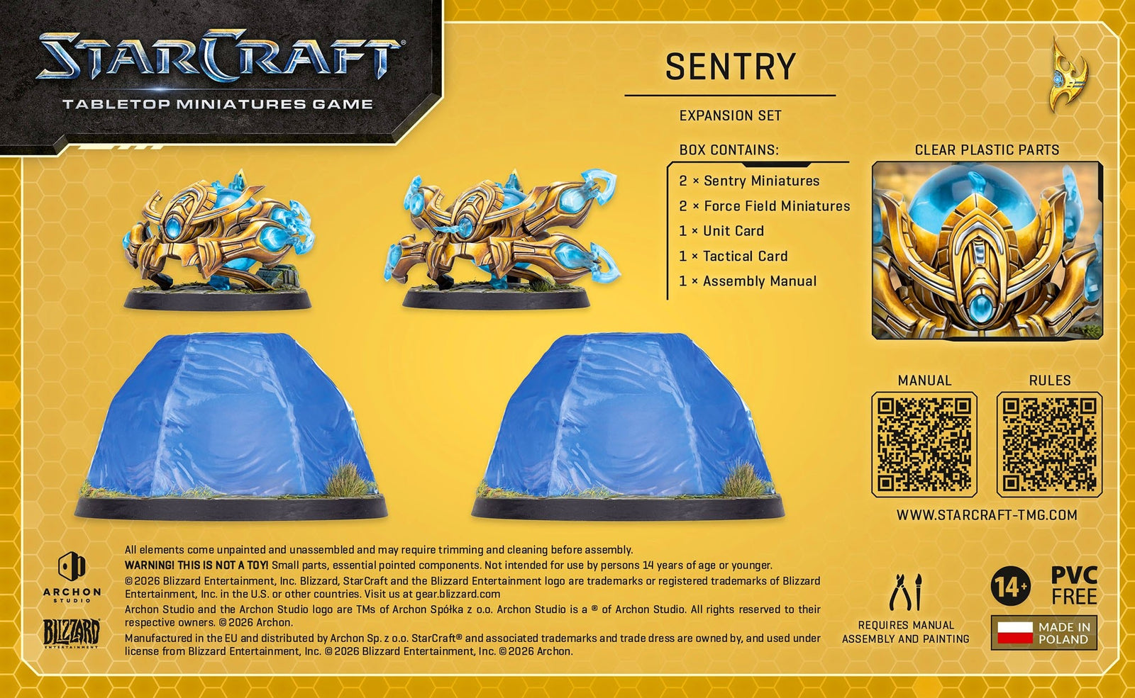 Starcraft: The Miniatures Game: Protoss: Sentry Expansion Set Tabletop Miniatures Archon Studios