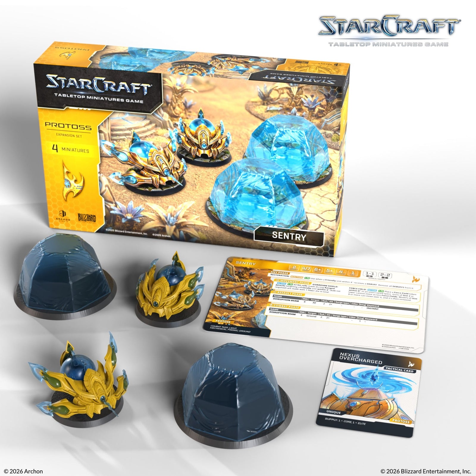 Starcraft: The Miniatures Game: Protoss: Sentry Expansion Set Tabletop Miniatures Archon Studios