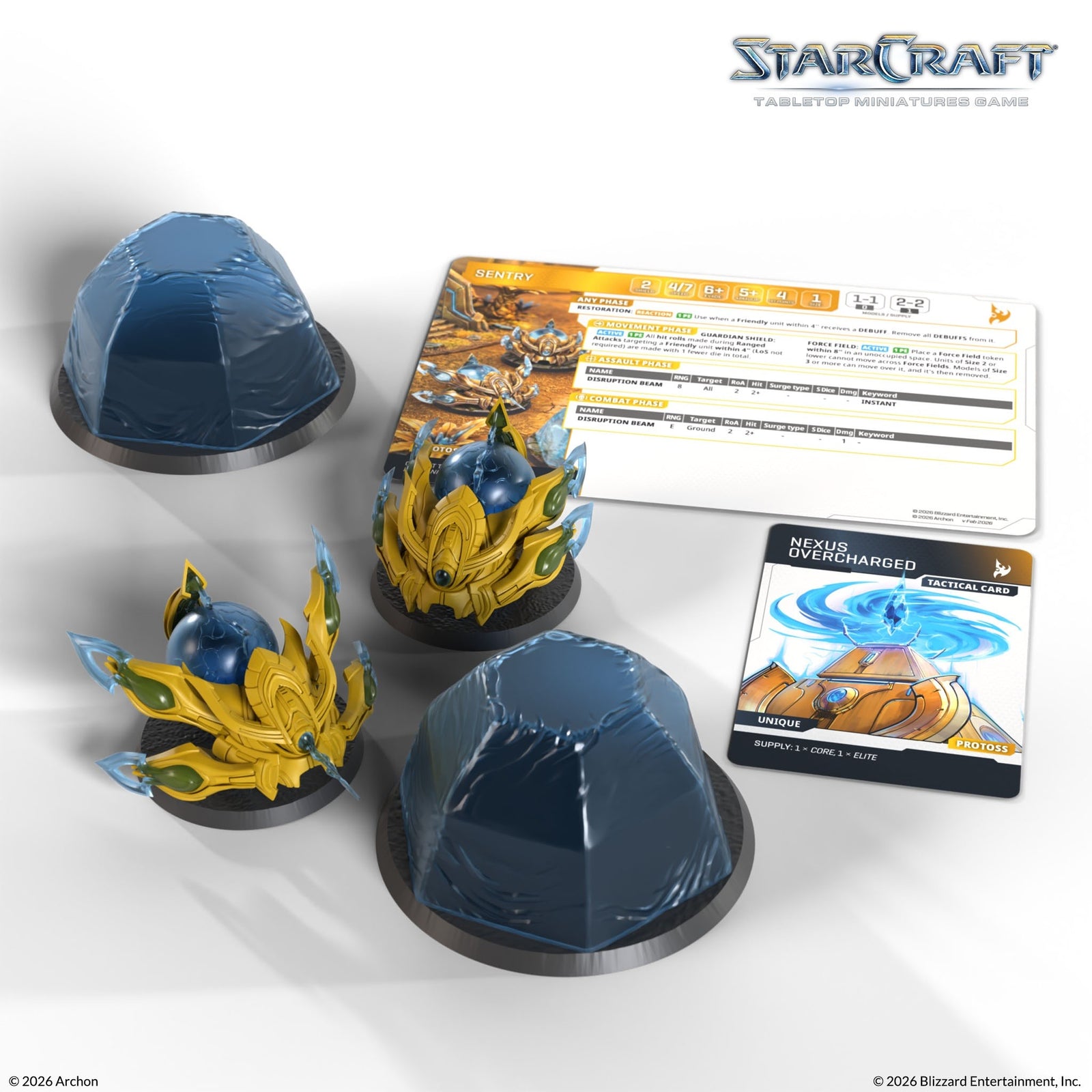 Starcraft: The Miniatures Game: Protoss: Sentry Expansion Set Tabletop Miniatures Archon Studios
