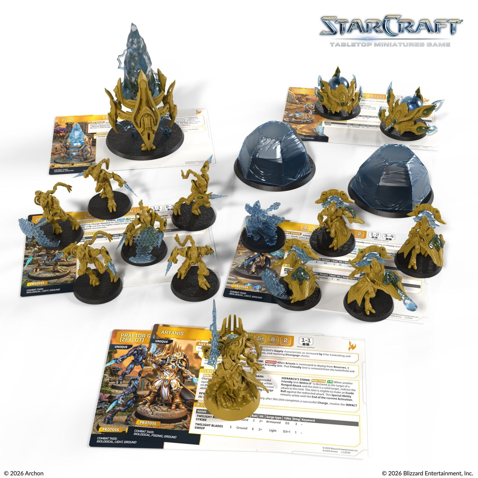 Starcraft: The Miniatures Game: Protoss: Starter Set - Founders Edition Tabletop Miniatures Archon Studios