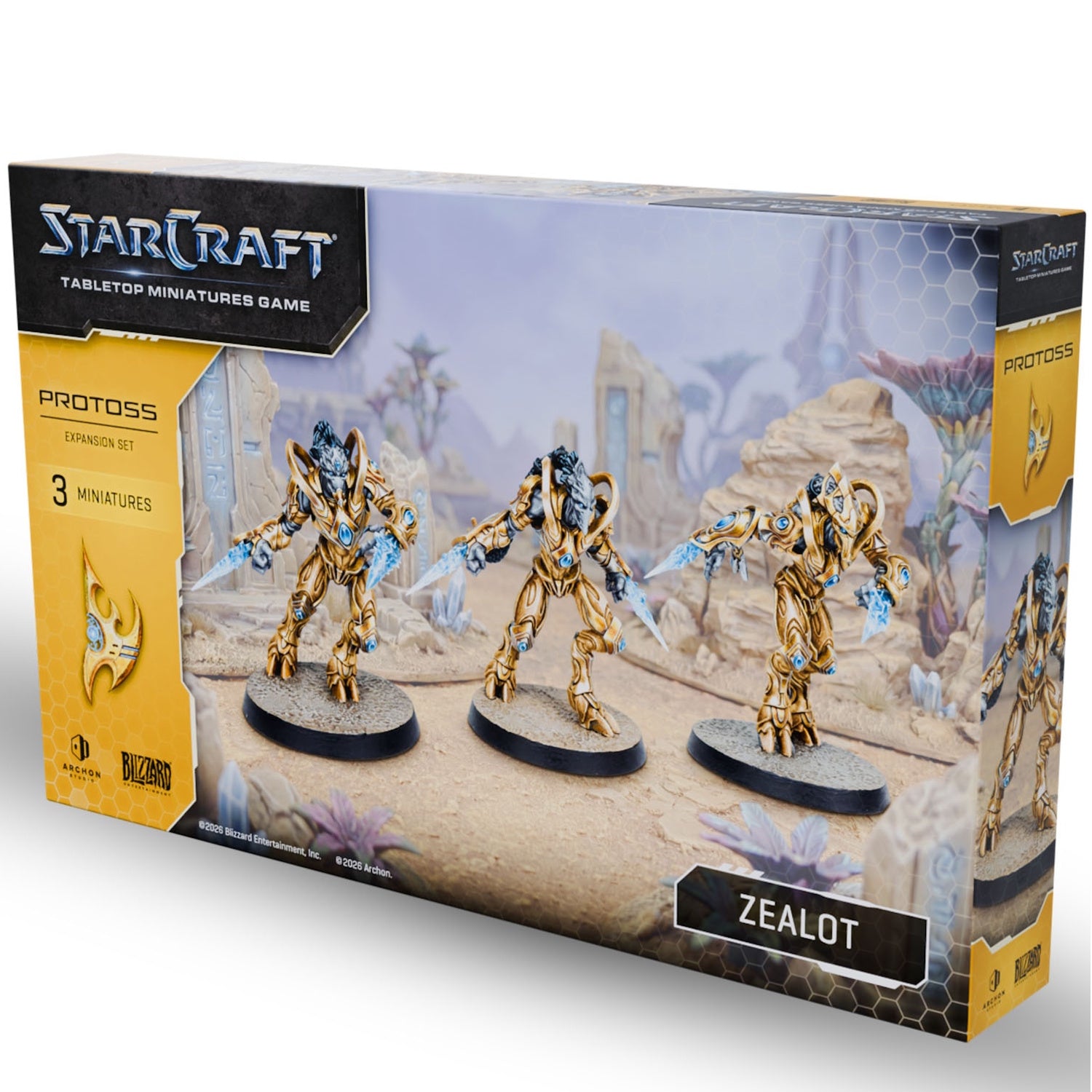 Starcraft: The Miniatures Game: Protoss: Zealot Expansion Set Tabletop Miniatures Archon Studios