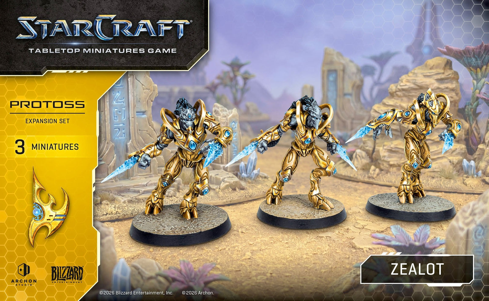 Starcraft: The Miniatures Game: Protoss: Zealot Expansion Set Tabletop Miniatures Archon Studios