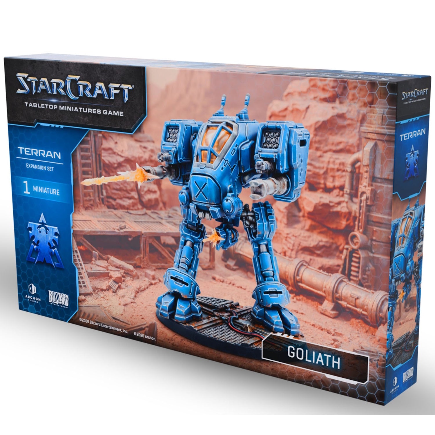 Starcraft: The Miniatures Game: Terran: Goliath Expansion Set Tabletop Miniatures Archon Studios