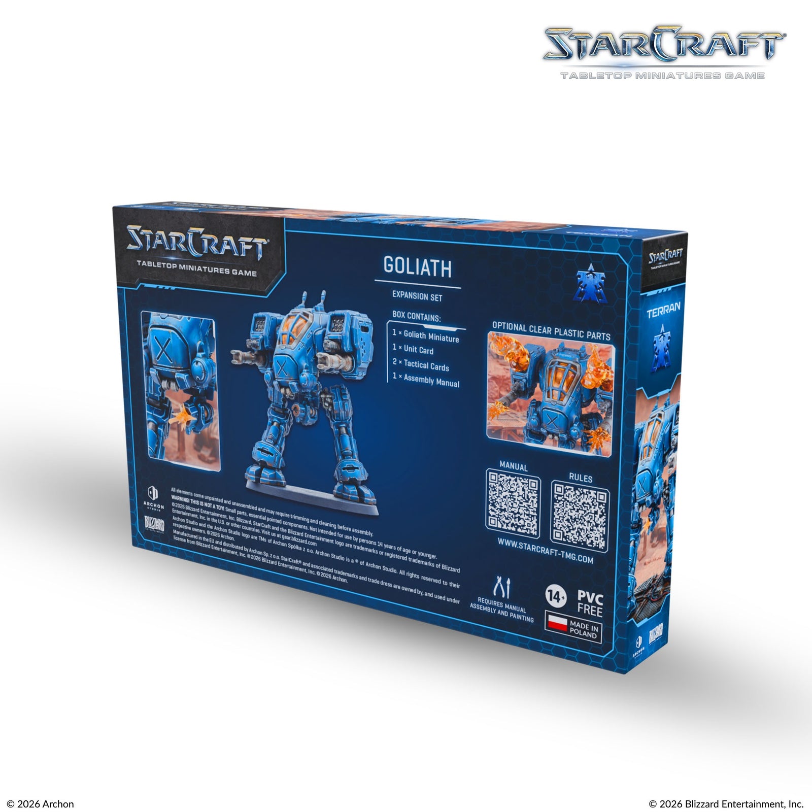 Starcraft: The Miniatures Game: Terran: Goliath Expansion Set Tabletop Miniatures Archon Studios