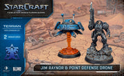 Starcraft: The Miniatures Game: Terran: Jim Raynor & Point Defense Drone Hero Expansion Set Tabletop Miniatures Archon Studios
