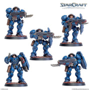 Starcraft: The Miniatures Game: Terran: Marine Expansion Set Tabletop Miniatures Archon Studios