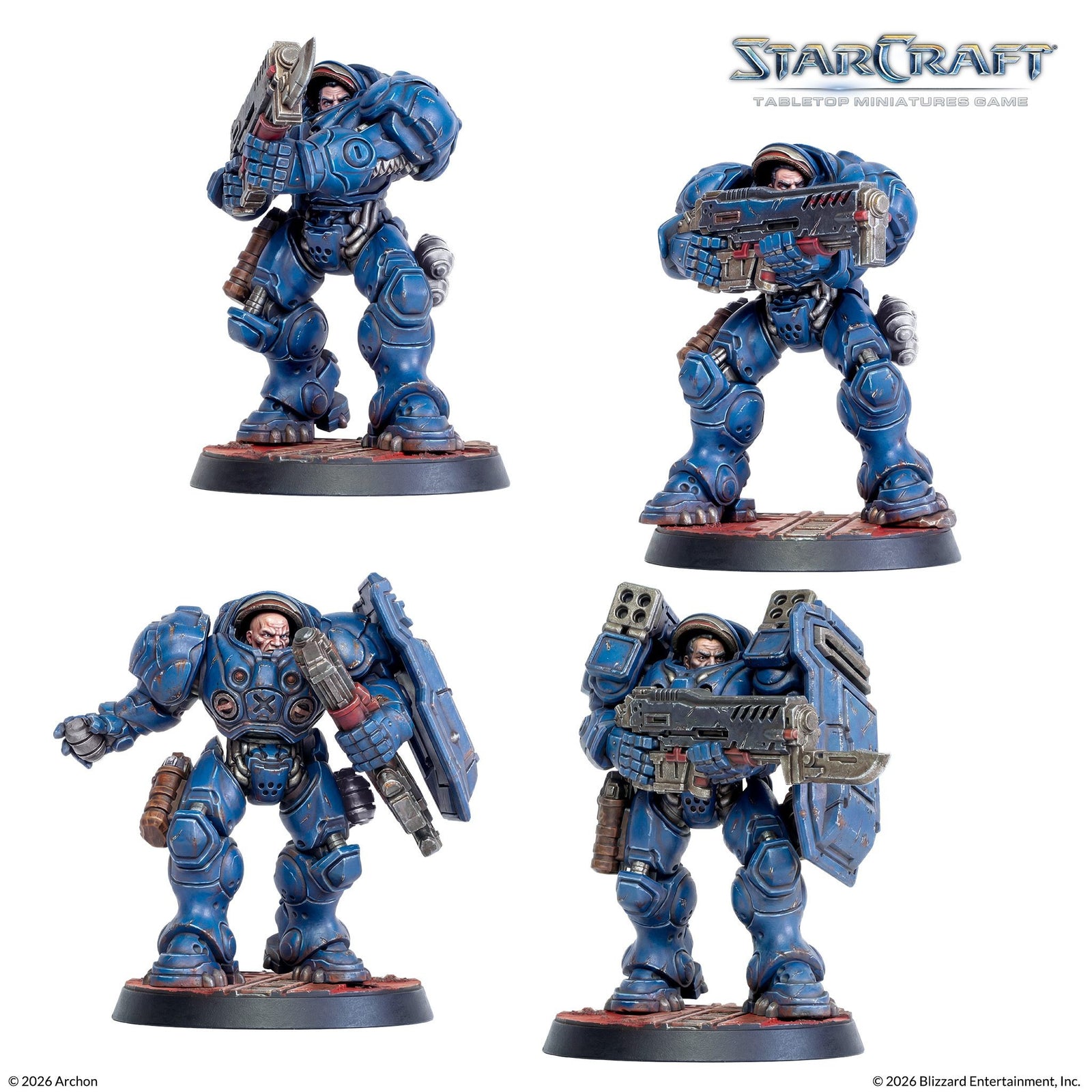 Starcraft: The Miniatures Game: Terran: Marine Expansion Set Tabletop Miniatures Archon Studios