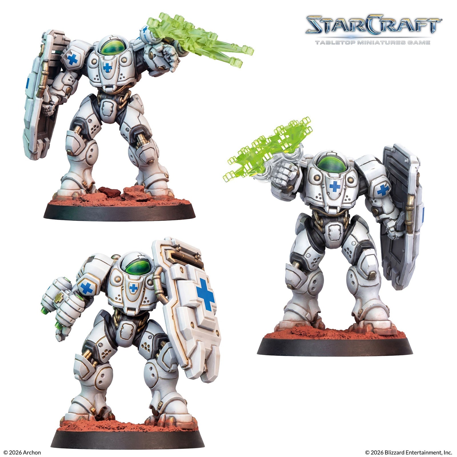 Starcraft: The Miniatures Game: Terran: Medic Expansion Set Tabletop Miniatures Archon Studios