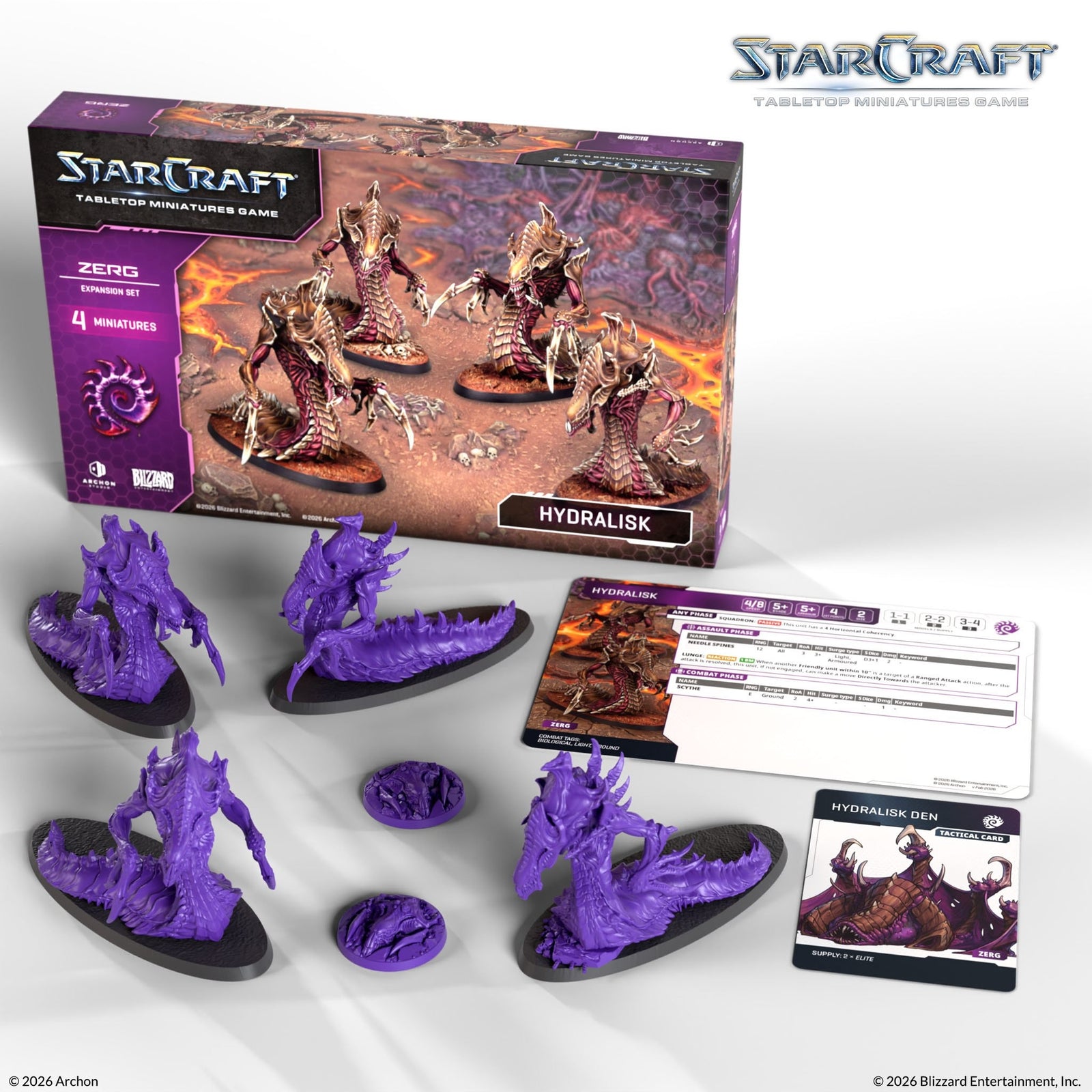 Starcraft: The Miniatures Game: Zerg: Hydralisk Expansion Set Tabletop Miniatures Archon Studios