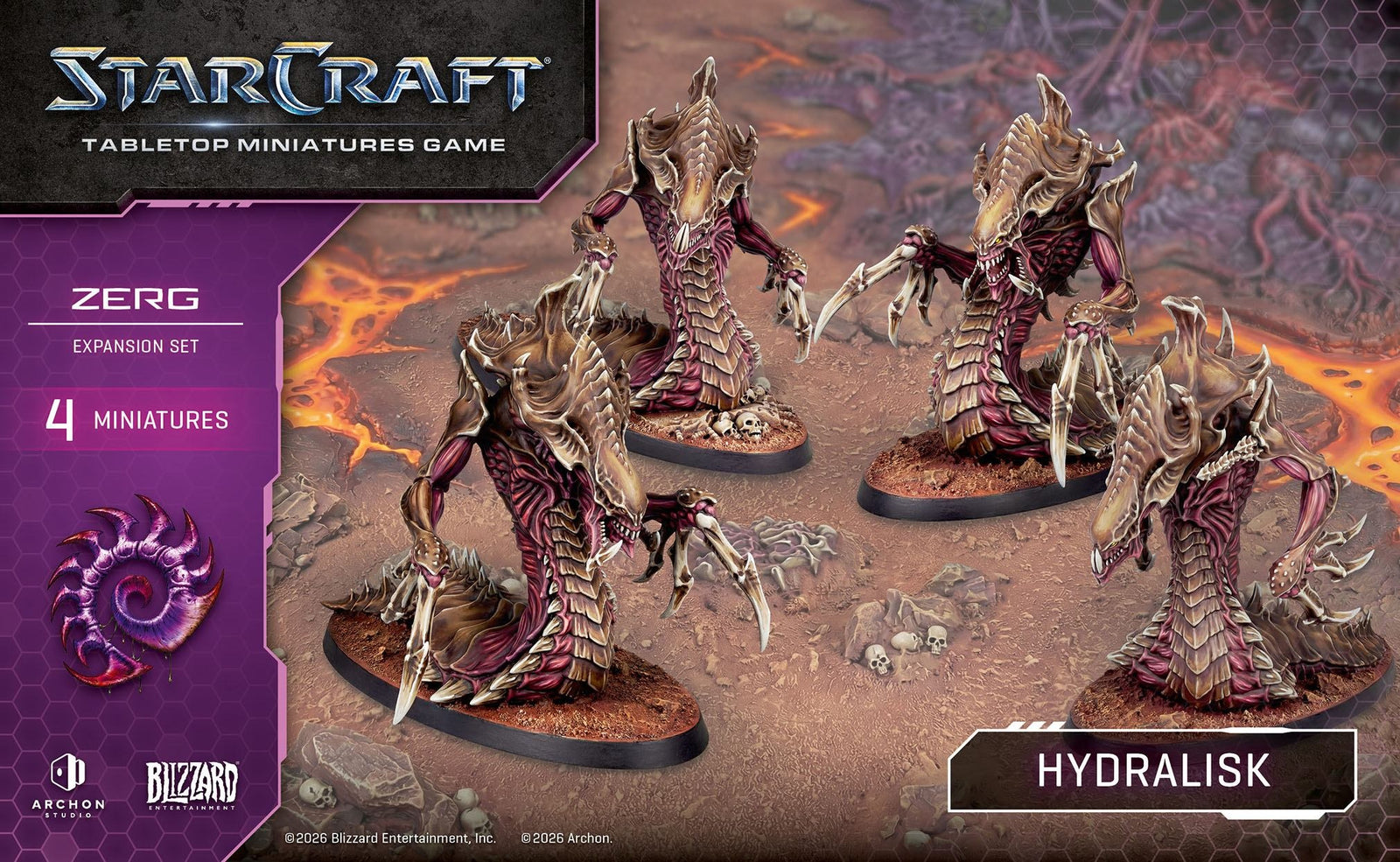 Starcraft: The Miniatures Game: Zerg: Hydralisk Expansion Set Tabletop Miniatures Archon Studios