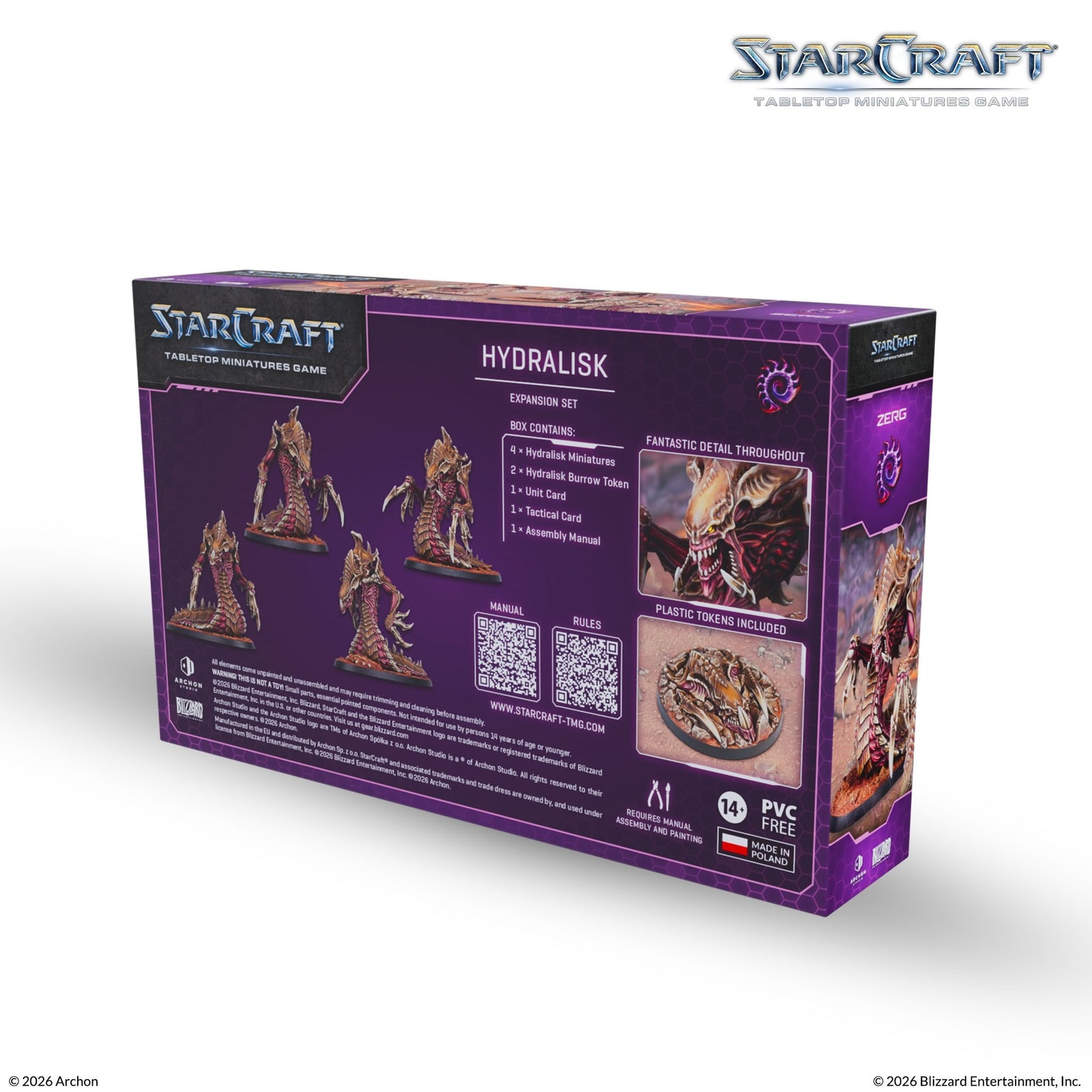 Starcraft: The Miniatures Game: Zerg: Hydralisk Expansion Set Tabletop Miniatures Archon Studios