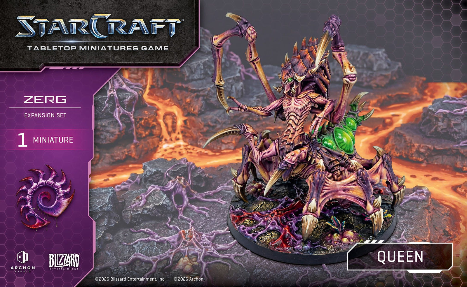 Starcraft: The Miniatures Game: Zerg: Queen Expansion Set Tabletop Miniatures Archon Studios