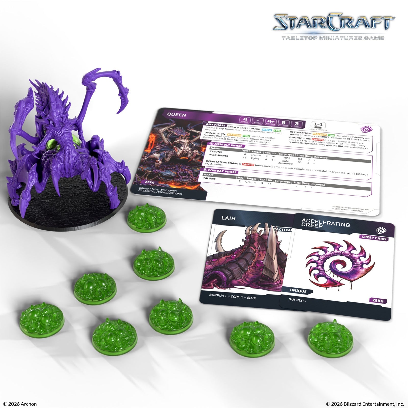 Starcraft: The Miniatures Game: Zerg: Queen Expansion Set Tabletop Miniatures Archon Studios