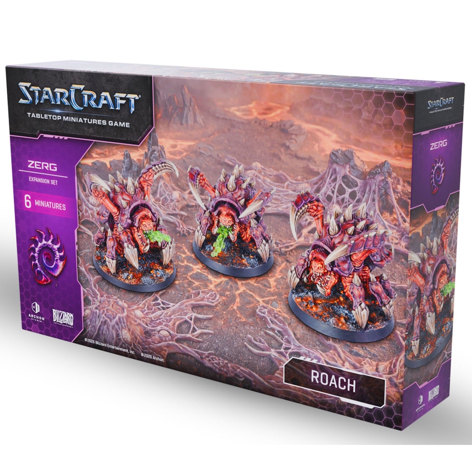 Starcraft: The Miniatures Game: Zerg: Roach Expansion Set Tabletop Miniatures Archon Studios