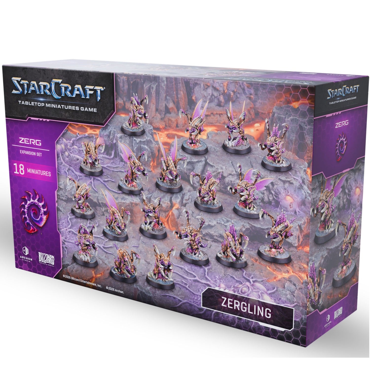 Starcraft: The Miniatures Game: Zerg: Zergling Expansion Set Tabletop Miniatures Archon Studios