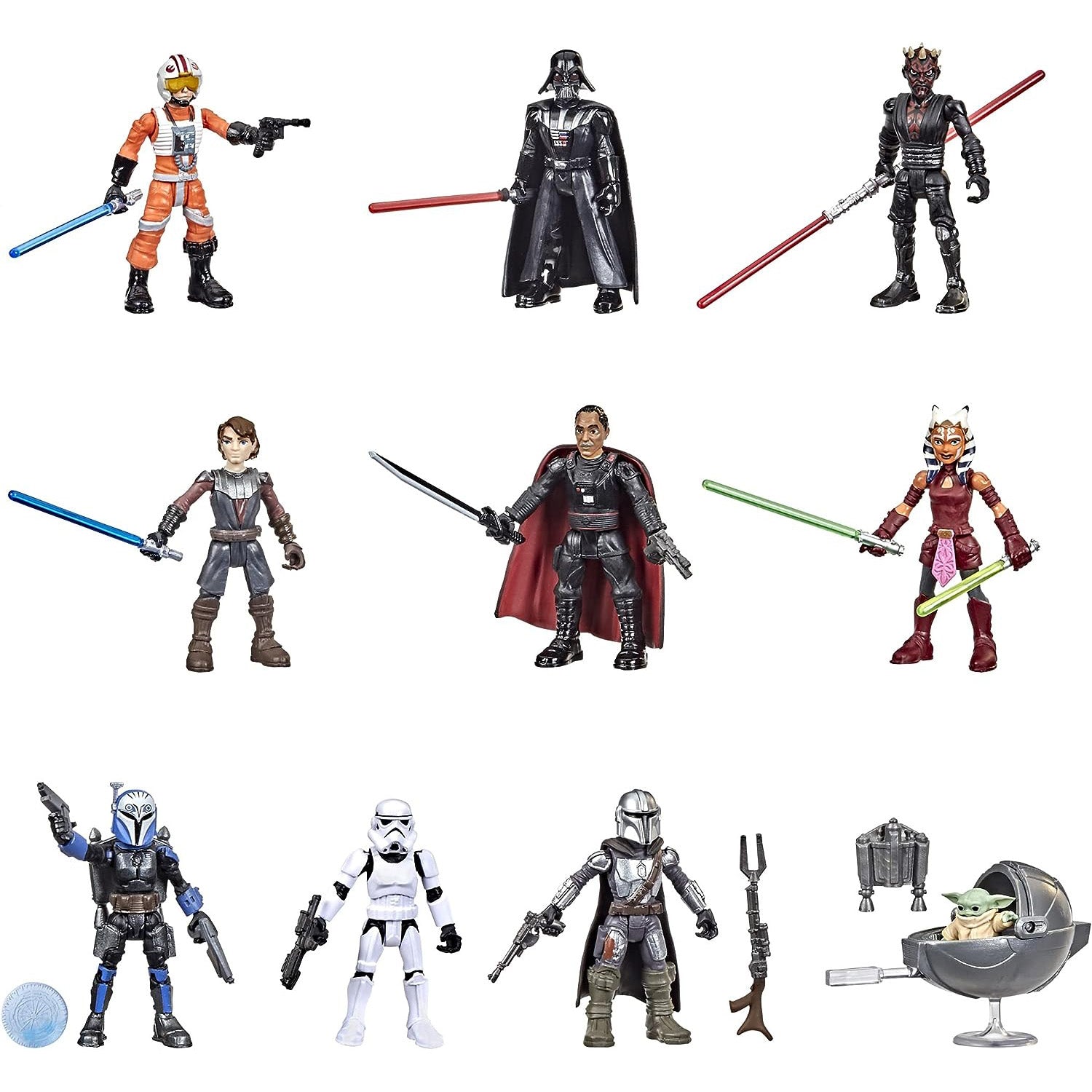 Star Wars Mission Fleet 10-Pack 2.5" Scale Action Figure Set Toys & Games Hasbro