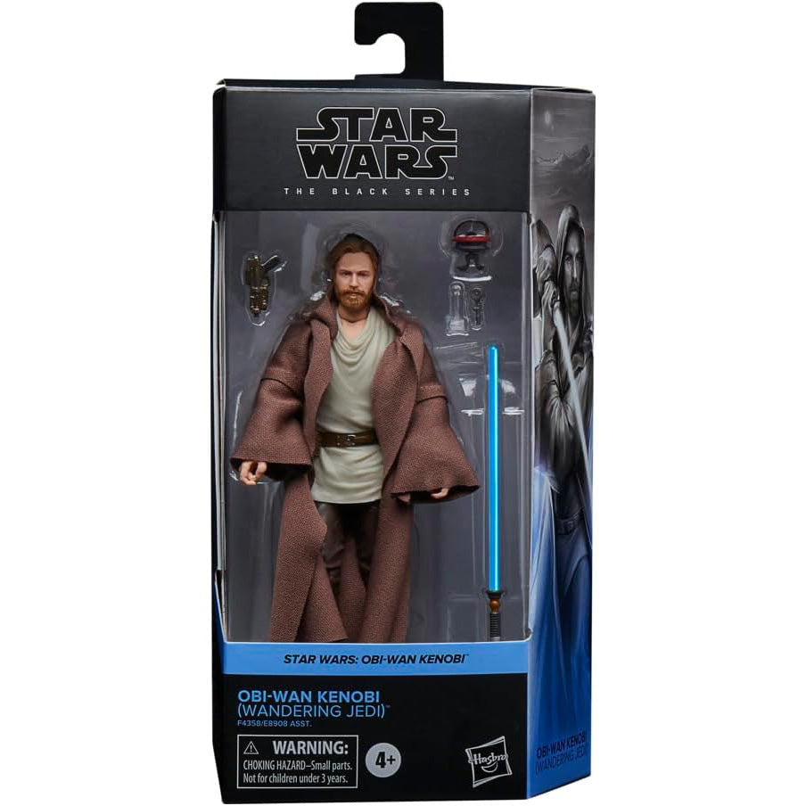 Star Wars: The Black Series - Obi-Wan Kenobi (Wandering Jedi) 6" Collectible Action Figure Toys & Games Hasbro