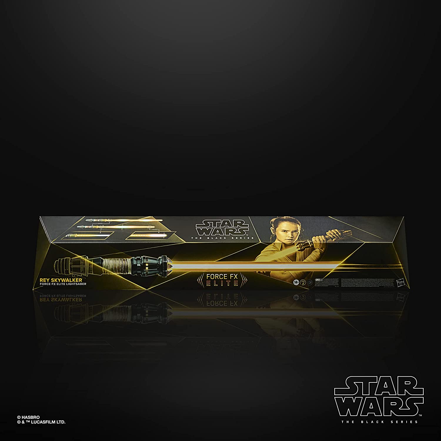 Star Wars: The Black Series - Rey Skywalker Force FX Elite Lightsaber Collectible with Advanced LED and Sound Effects Toys & Games Hasbro   