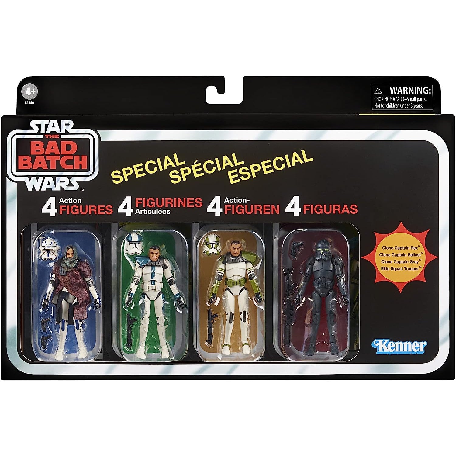 Star Wars: The Vintage Collection - Star Wars: The Bad Batch Special 4-Pack 3.75" Scale Action Figures Toys & Games Hasbro