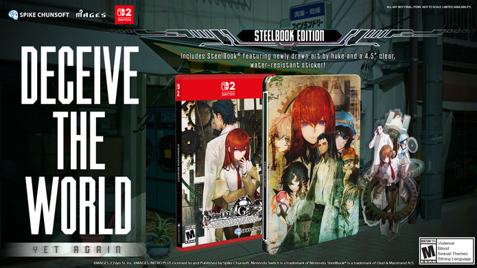 Steins;Gate Re:Boot - Steelbook Edition [Nintendo Switch 2] Nintendo Switch 2 Video Game Spike Chunsoft