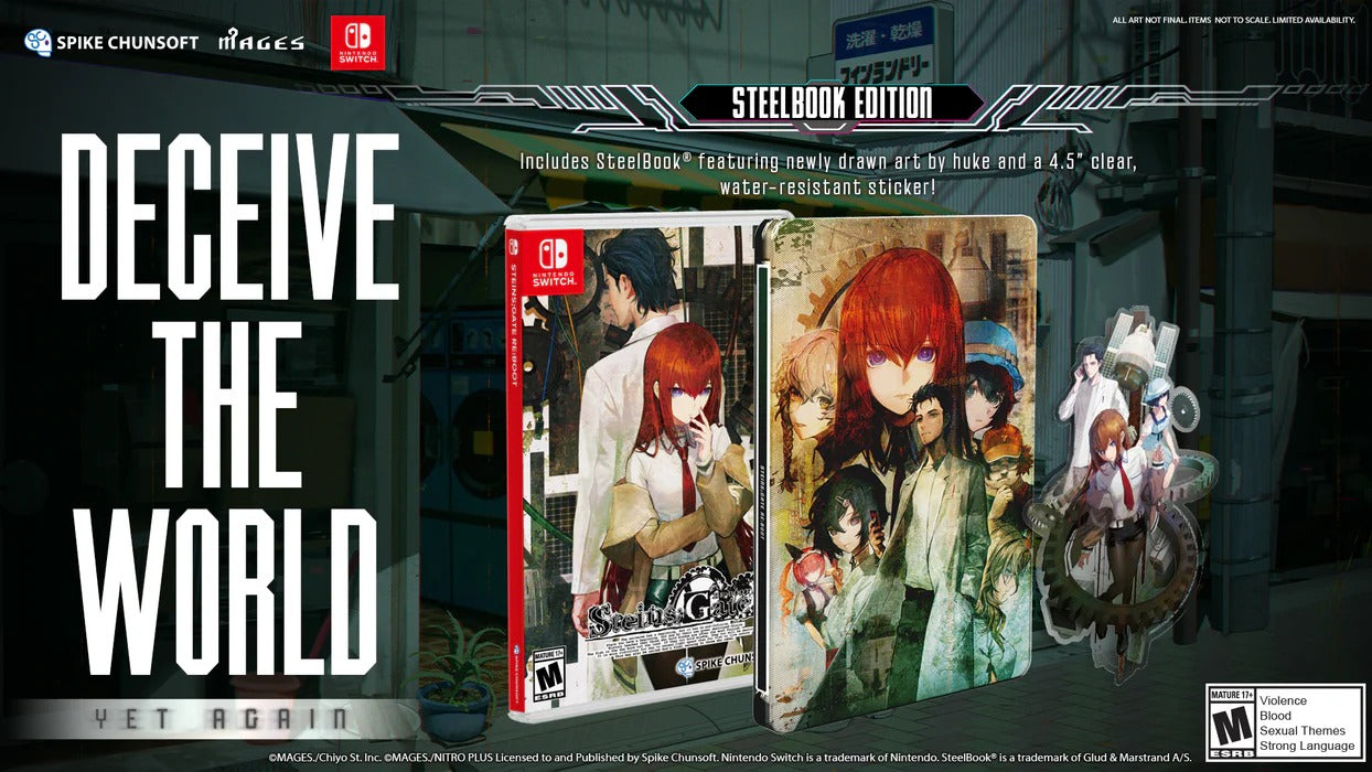 Steins;Gate Re:Boot - Steelbook [Nintendo Switch] Nintendo Switch Video Game Spike Chunsoft