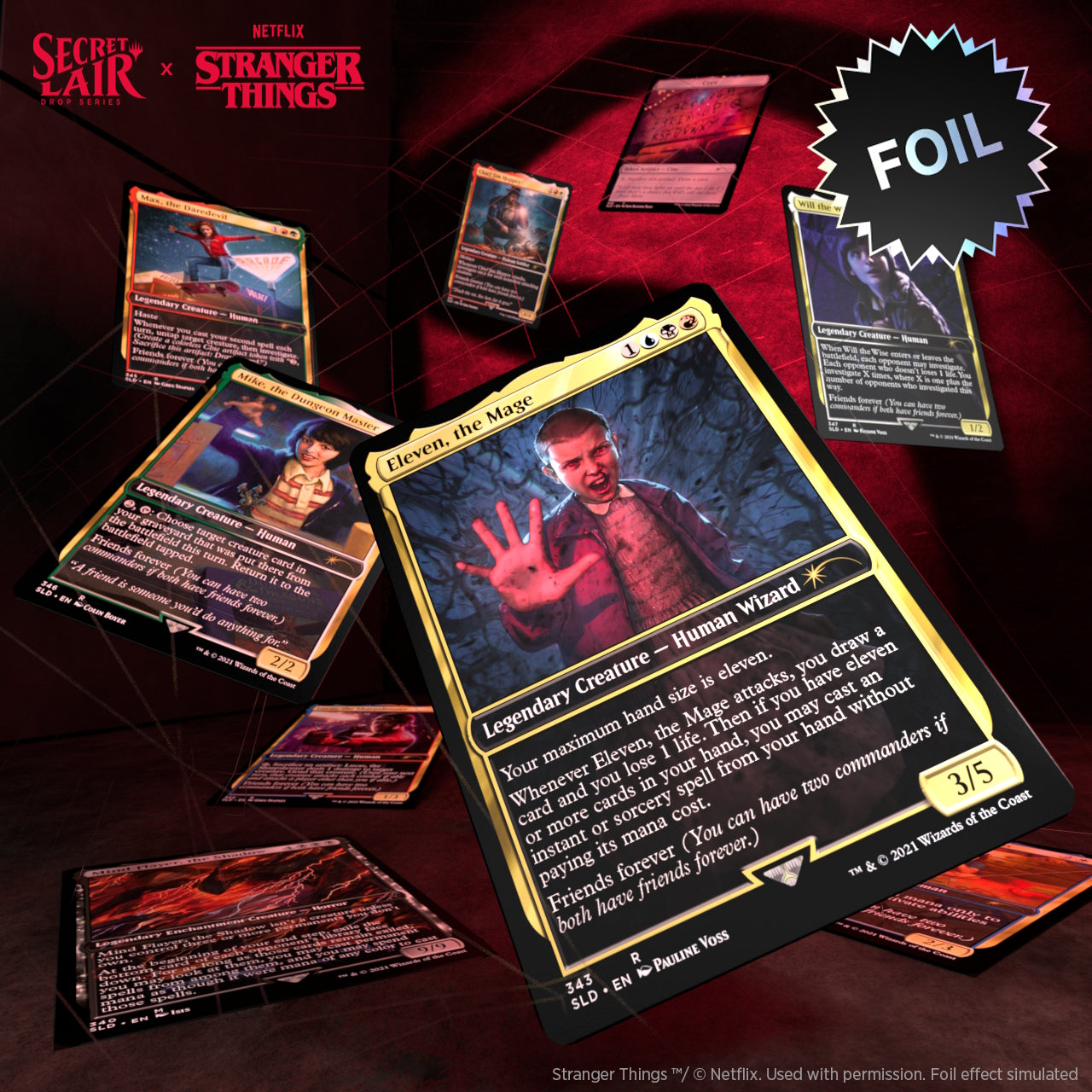 Magic: The Gathering TCG: Secret Lair Drop Series - Stranger Things - Foil Edition Card Game Wizards of the Coast