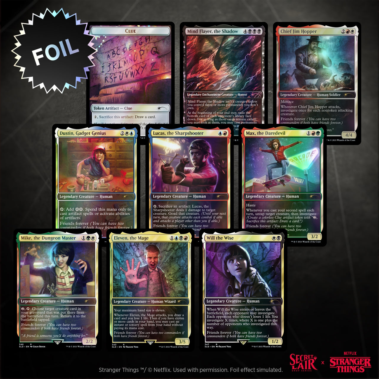 Magic: The Gathering TCG: Secret Lair Drop Series - Stranger Things - Foil Edition Card Game Wizards of the Coast