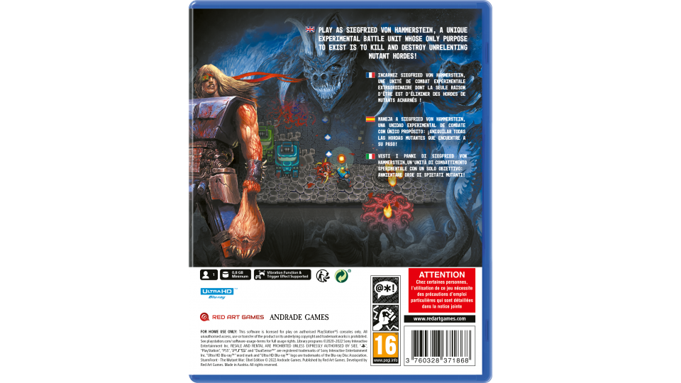 SturmFront: The Mutant War - Ubel Edition [PlayStation 5] PlayStation 5 Video Game Red Art Games   